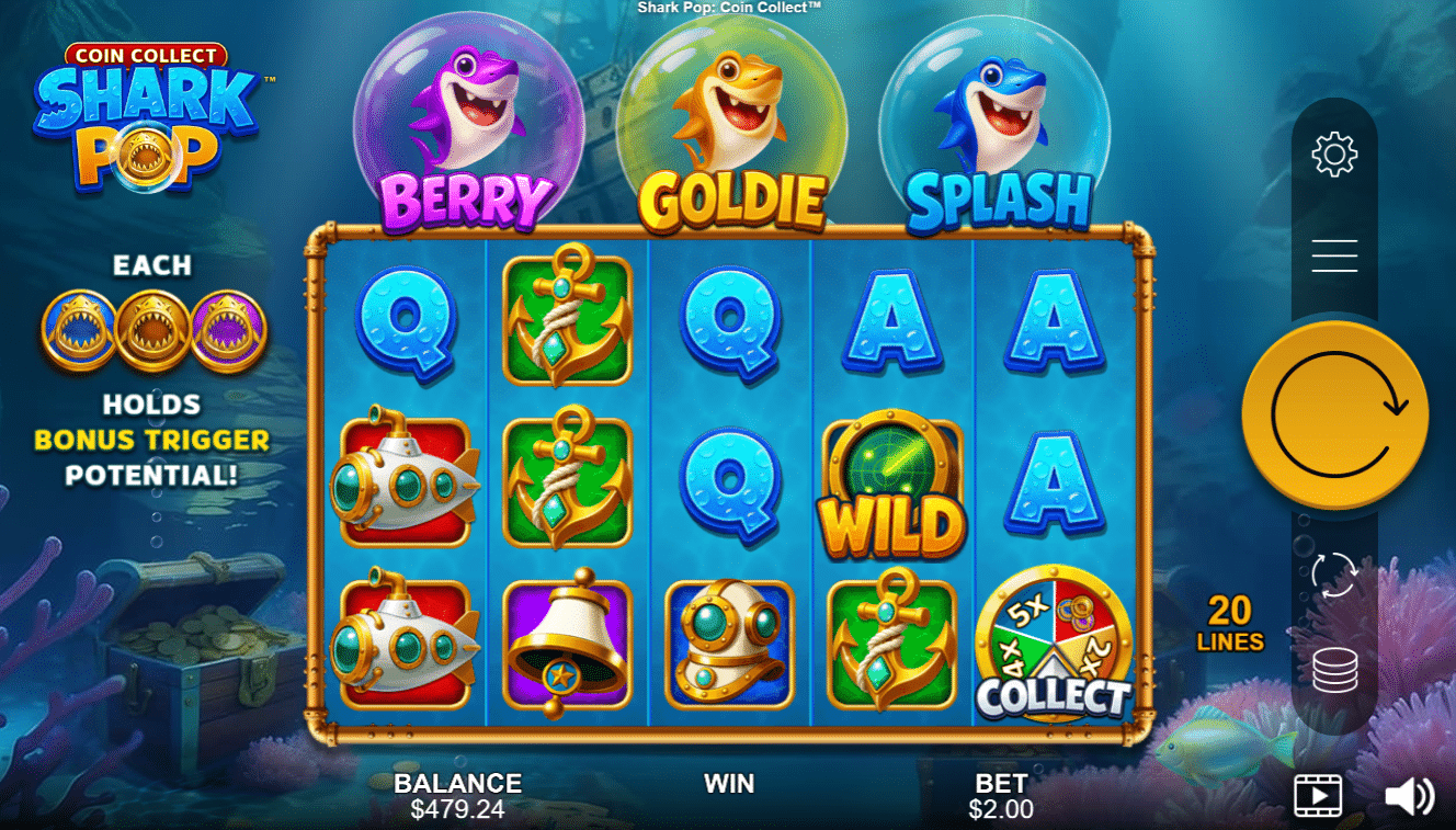 Shark Pop Coin Collect