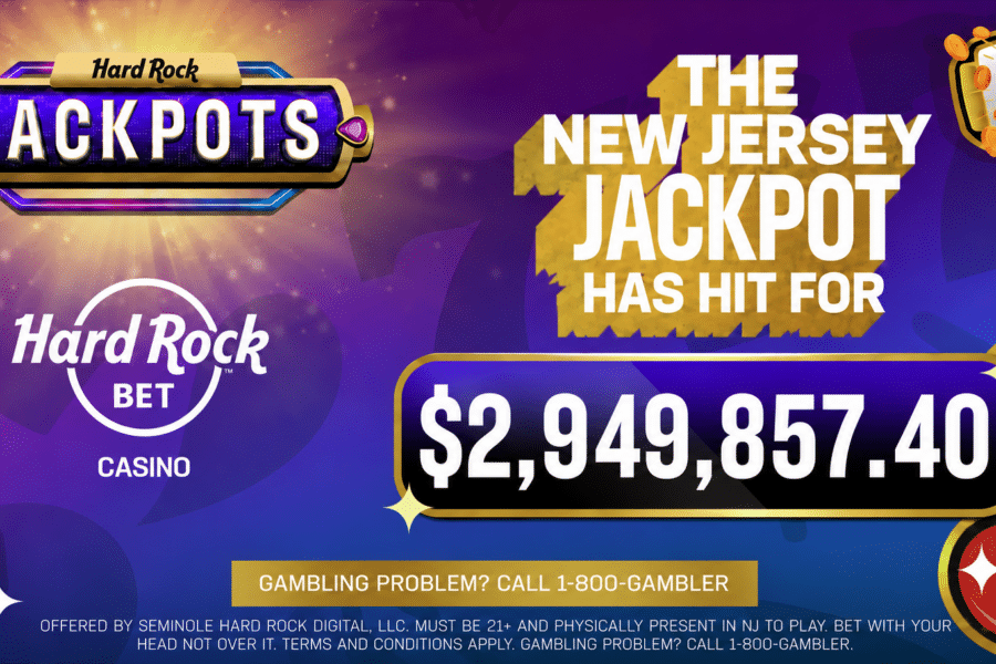 The New Jersey jackpot has hit for over $2.9 million